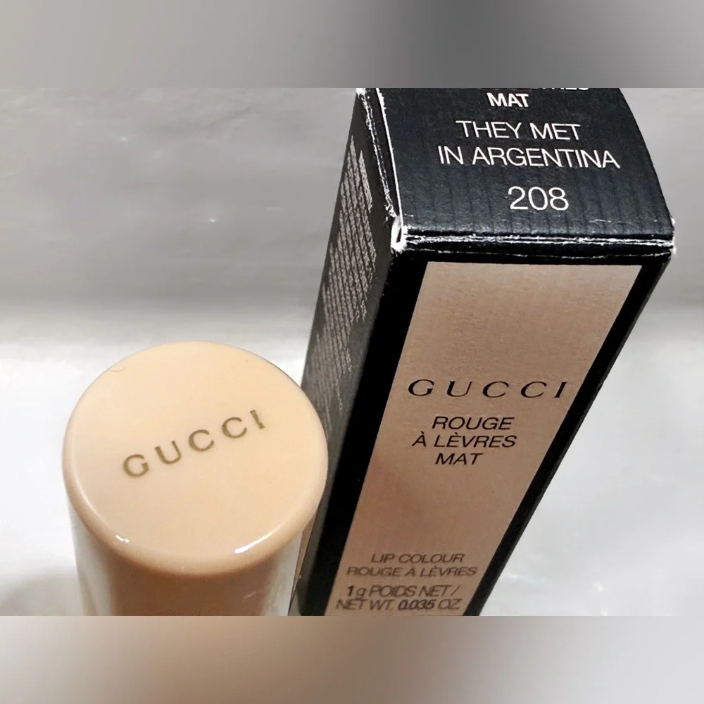 GUCCI Matte Lipstick 208 They Met in Argentina Rouge à Lèvres Mat Lipstick